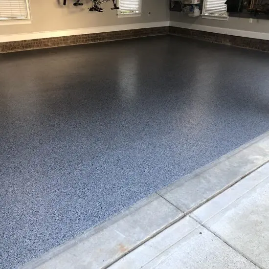 Epoxy garage floor finish