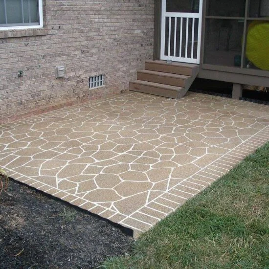 Completed decorative concrete project
