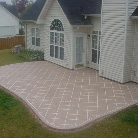 Completed decorative concrete project