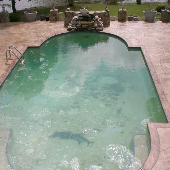 Completed decorative concrete project