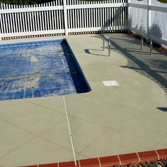Completed decorative concrete project