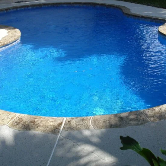 Completed decorative concrete project